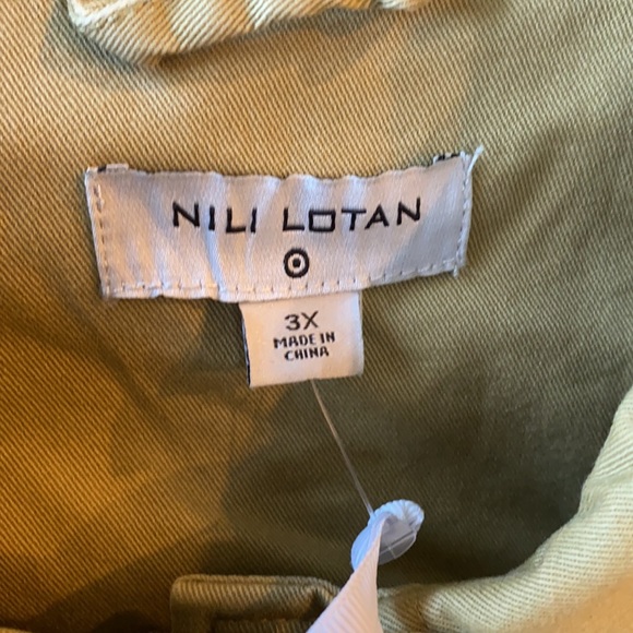 Nili Lotan x Target Button-Front Jacket Khaki plus size 3X khaki brand new - Picture 7 of 7